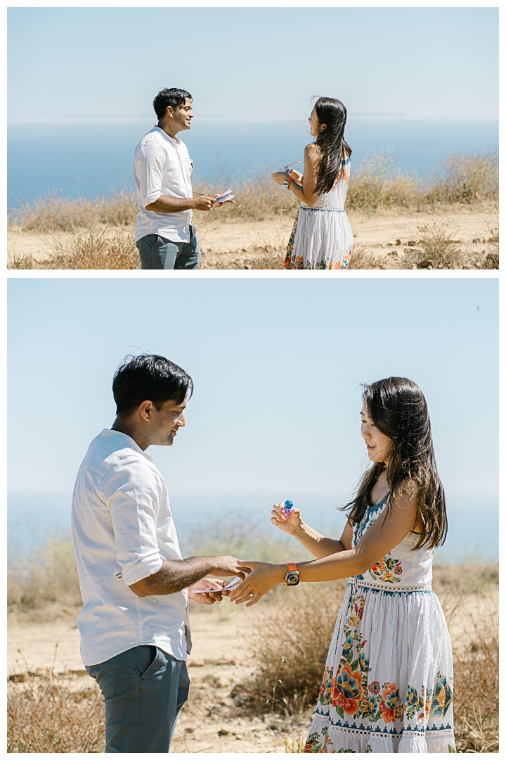 The Labyrinth at Tuna Canyon Park Surprise Proposal & Engagement | Grace & Sachith |