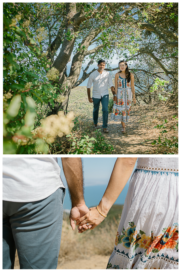 The Labyrinth at Tuna Canyon Park Surprise Proposal & Engagement | Grace & Sachith |