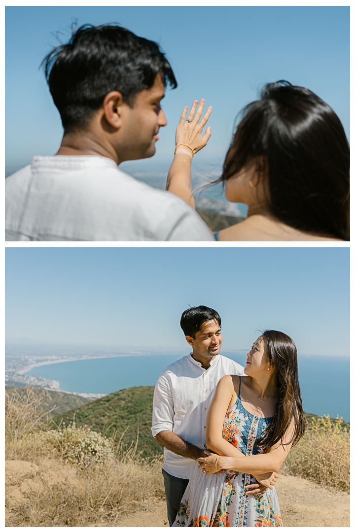 The Labyrinth at Tuna Canyon Park Surprise Proposal & Engagement | Grace & Sachith |