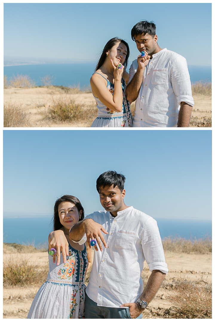 The Labyrinth at Tuna Canyon Park Surprise Proposal & Engagement | Grace & Sachith |