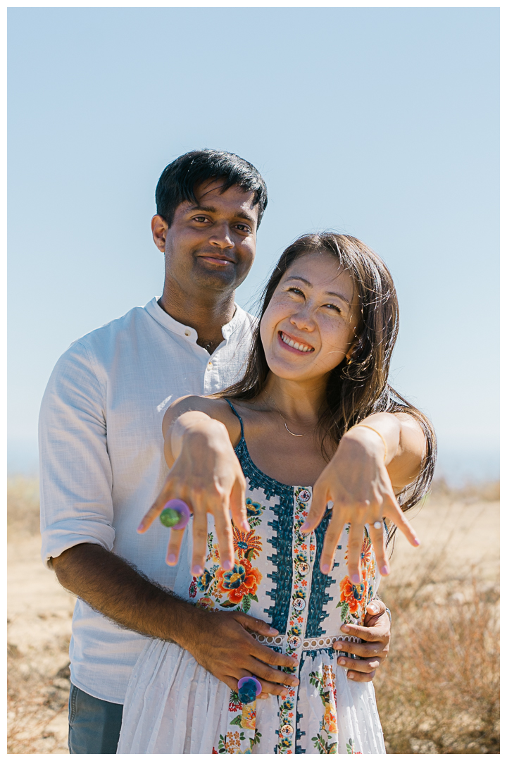 The Labyrinth at Tuna Canyon Park Surprise Proposal & Engagement | Grace & Sachith |