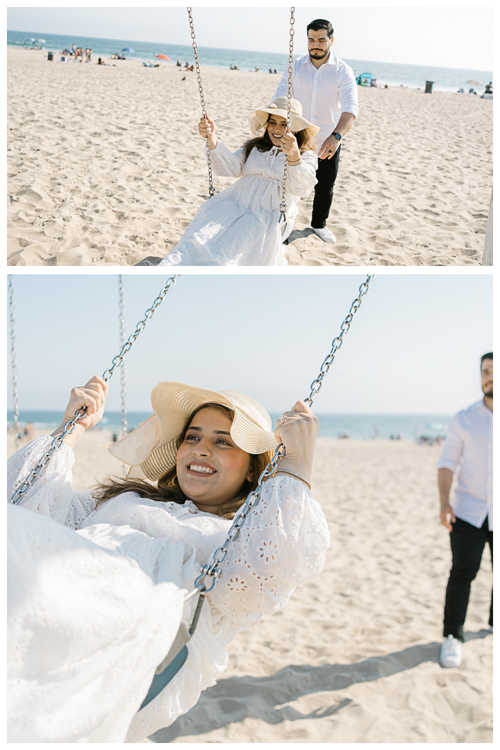 Los Angeles Couple's Portraits at Manhattan Beach