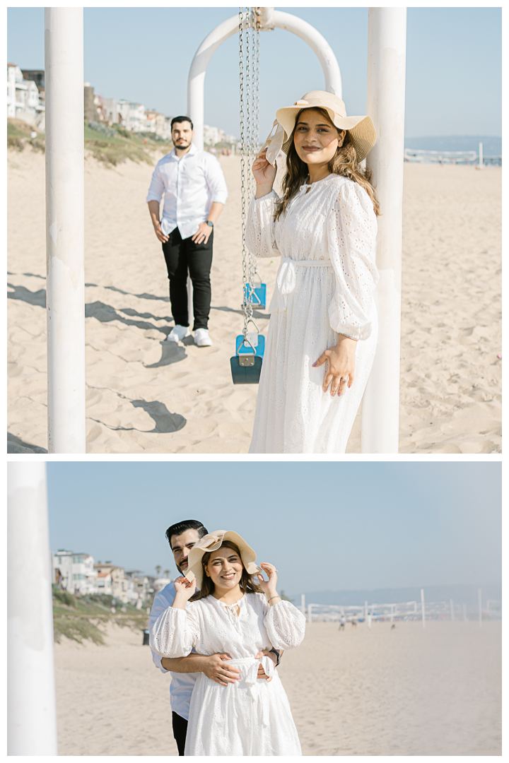 Los Angeles Couple's Portraits at Manhattan Beach