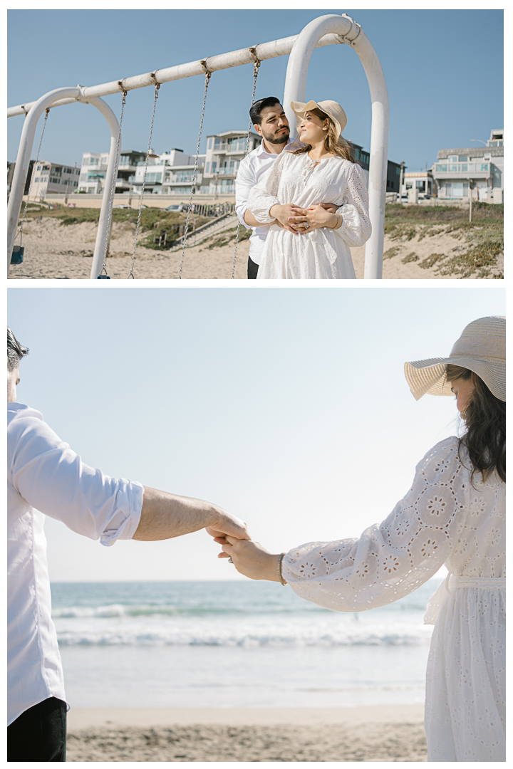 Los Angeles Couple's Portraits at Manhattan Beach