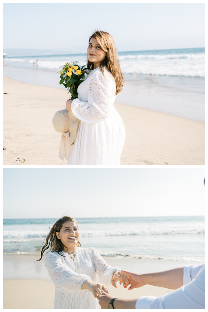 Los Angeles Couple's Portraits at Manhattan Beach