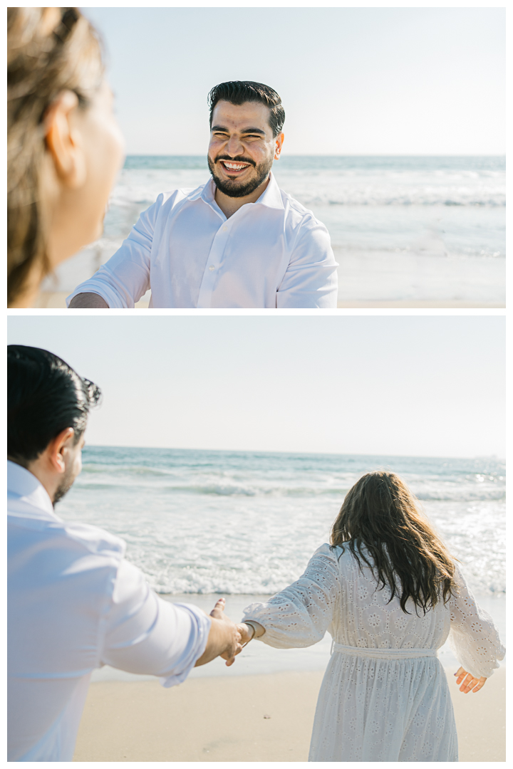 Los Angeles Couple's Portraits at Manhattan Beach