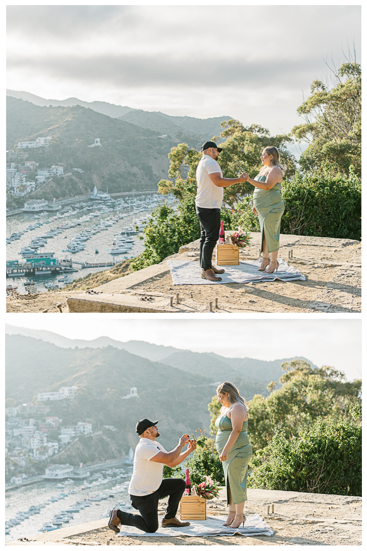 Avalon Catalina Island Surprise Proposal and Engagement | Israel & Bessy