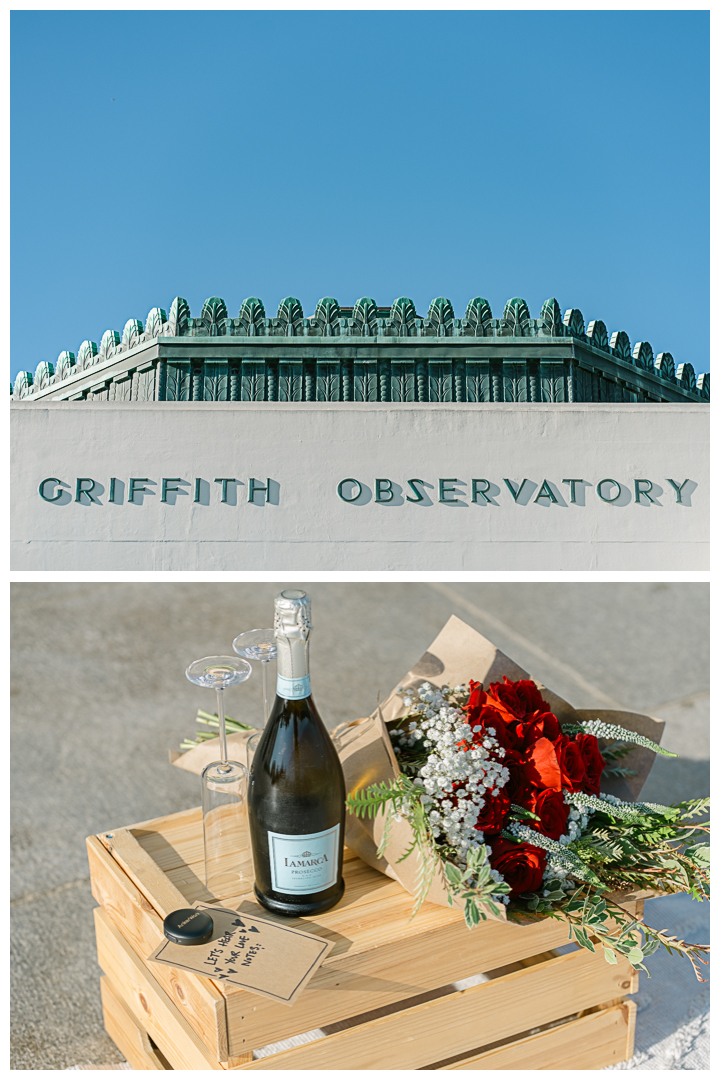 Griffith Observatory Surprise Proposal & Engagement in Los Feliz | Elvia & Alexis