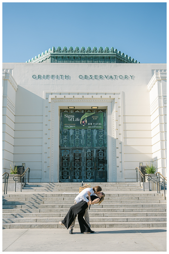 Griffith Observatory Surprise Proposal & Engagement in Los Feliz | Elvia & Alexis