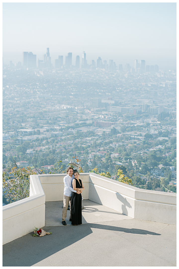 Griffith Observatory Surprise Proposal & Engagement in Los Feliz | Elvia & Alexis