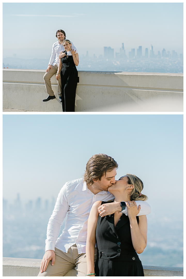 Griffith Observatory Surprise Proposal & Engagement in Los Feliz | Elvia & Alexis