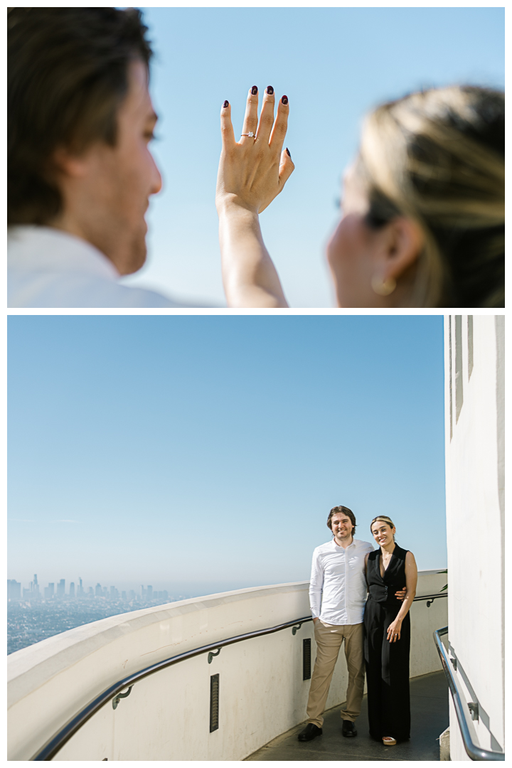 Griffith Observatory Surprise Proposal & Engagement in Los Feliz | Elvia & Alexis