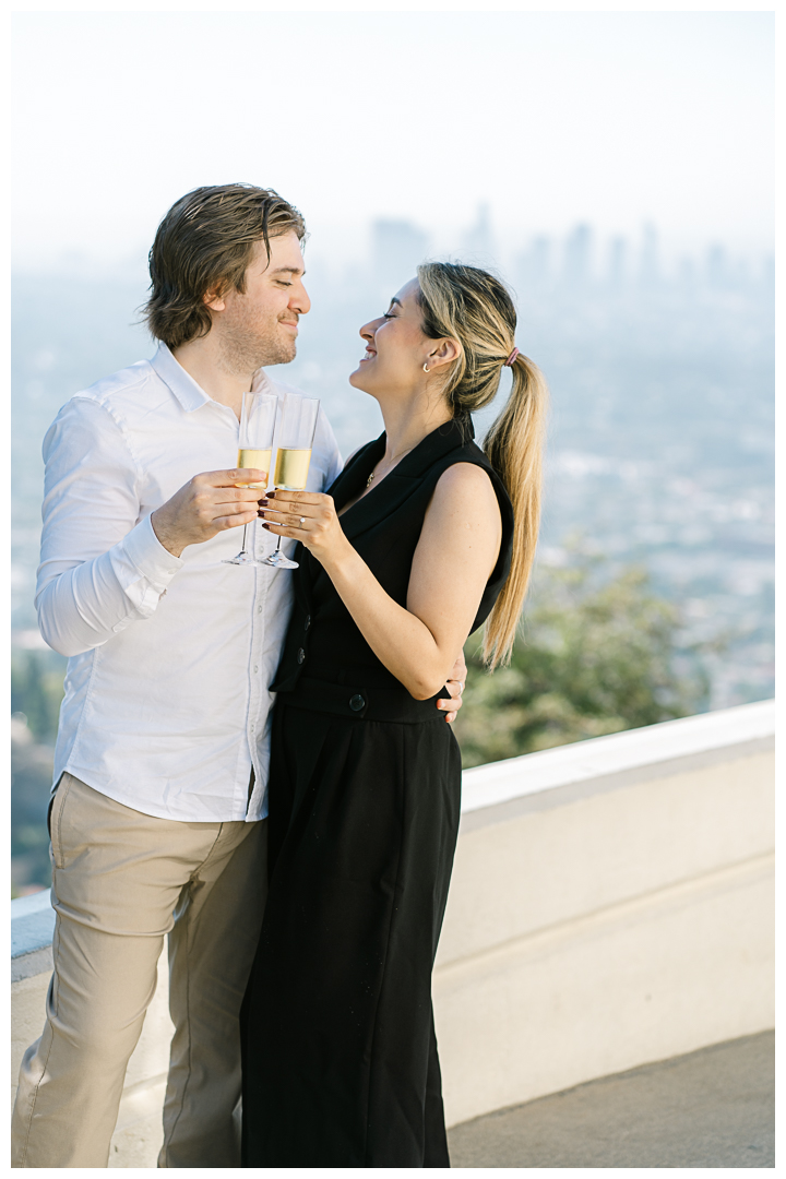 Griffith Observatory Surprise Proposal & Engagement in Los Feliz | Elvia & Alexis