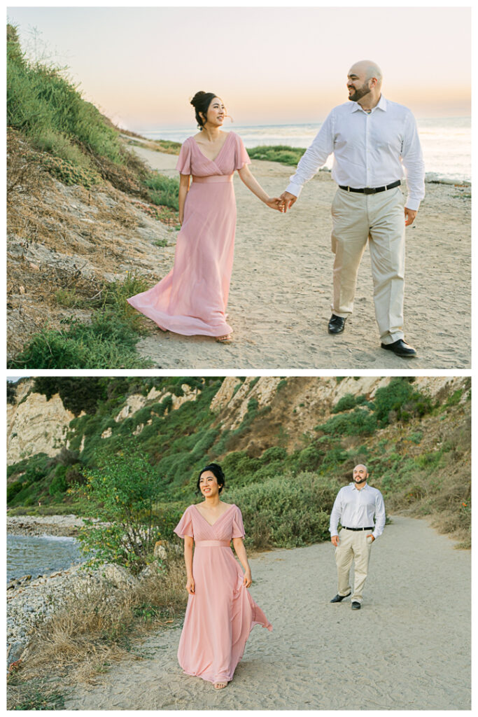 Palos Verdes California RAT Beach Engagement Photos Session | Regina & Charlie