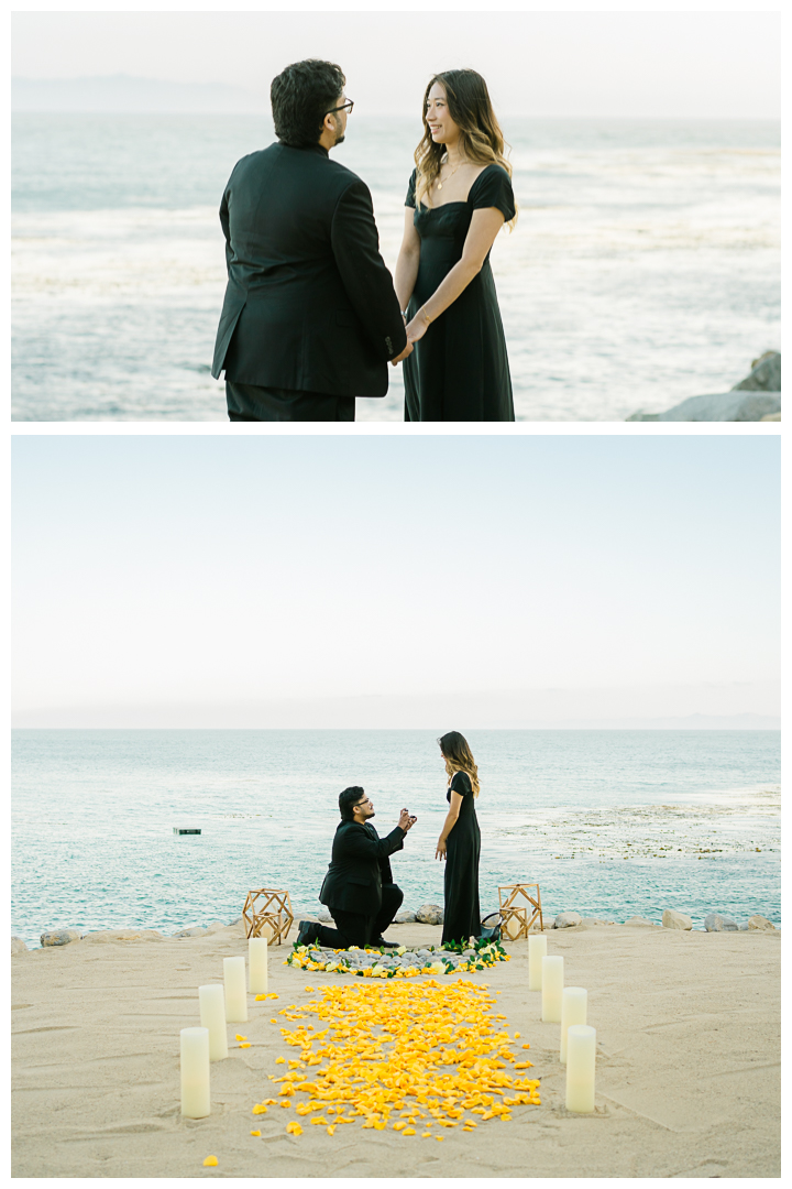 Terranea Resort Surprise Proposal and Engagement in Palos Verdes | Mikaela & Shaan