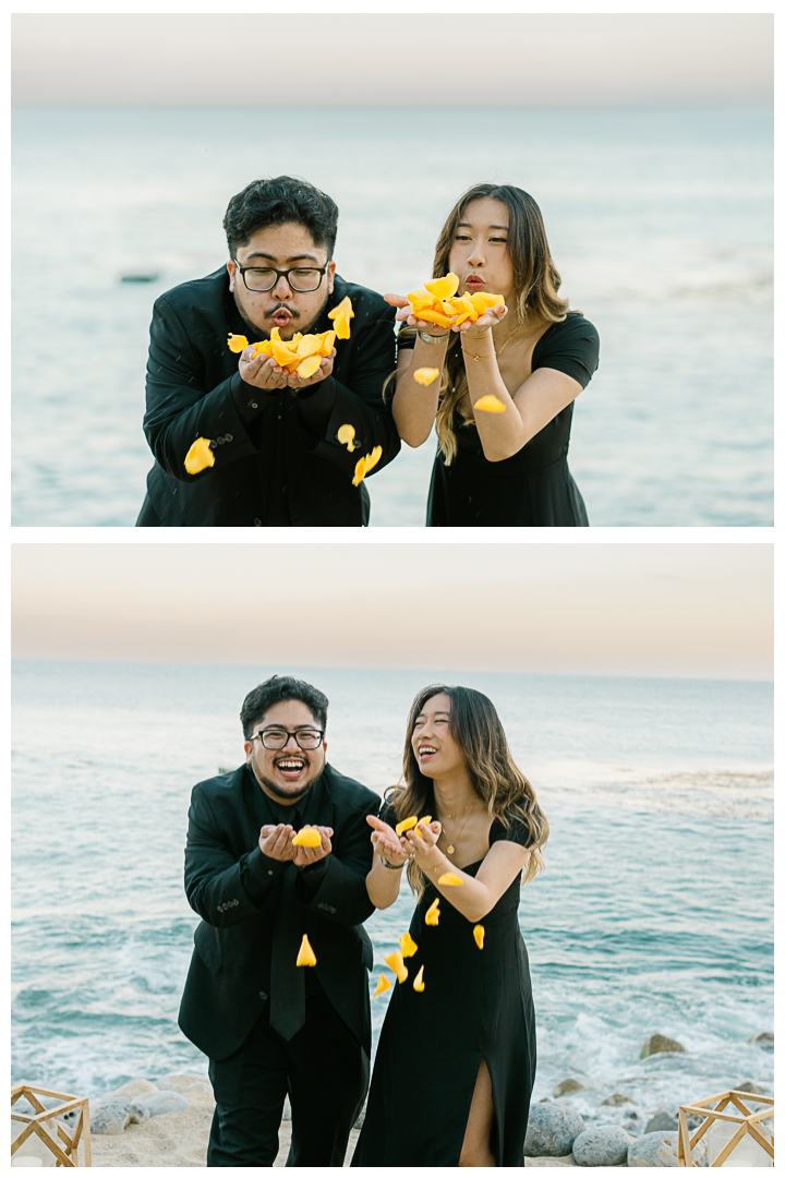 Terranea Resort Surprise Proposal and Engagement in Palos Verdes | Mikaela & Shaan