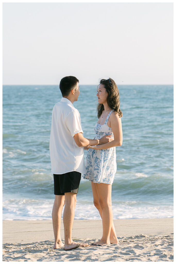 Will Rogers State Beach Surprise Proposal and Engagement | Flora & Alvin