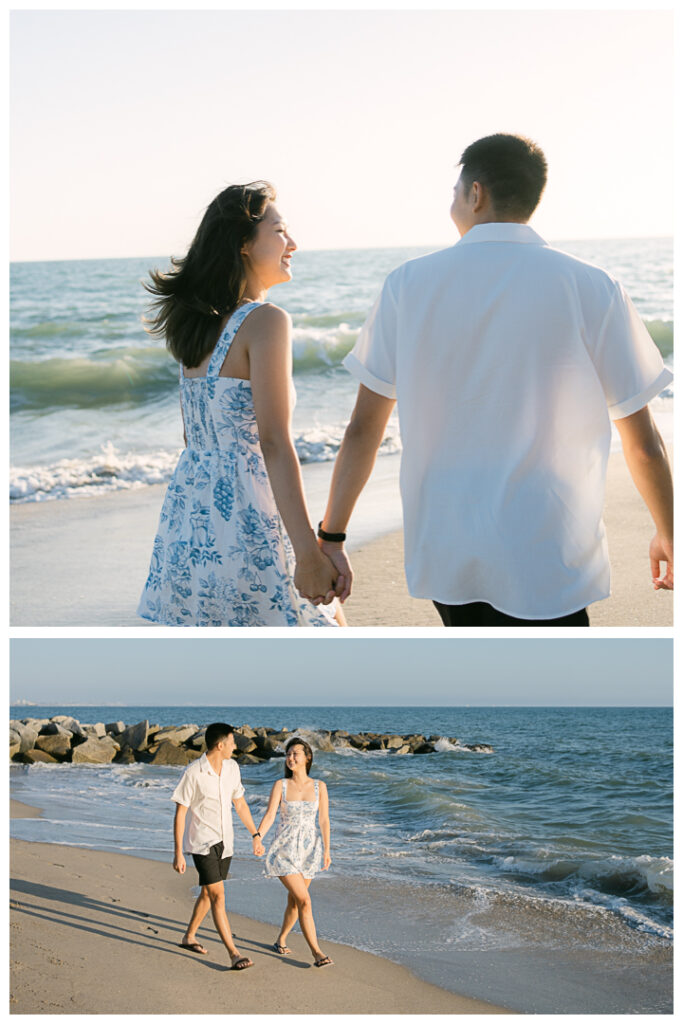 Will Rogers State Beach Surprise Proposal and Engagement | Flora & Alvin