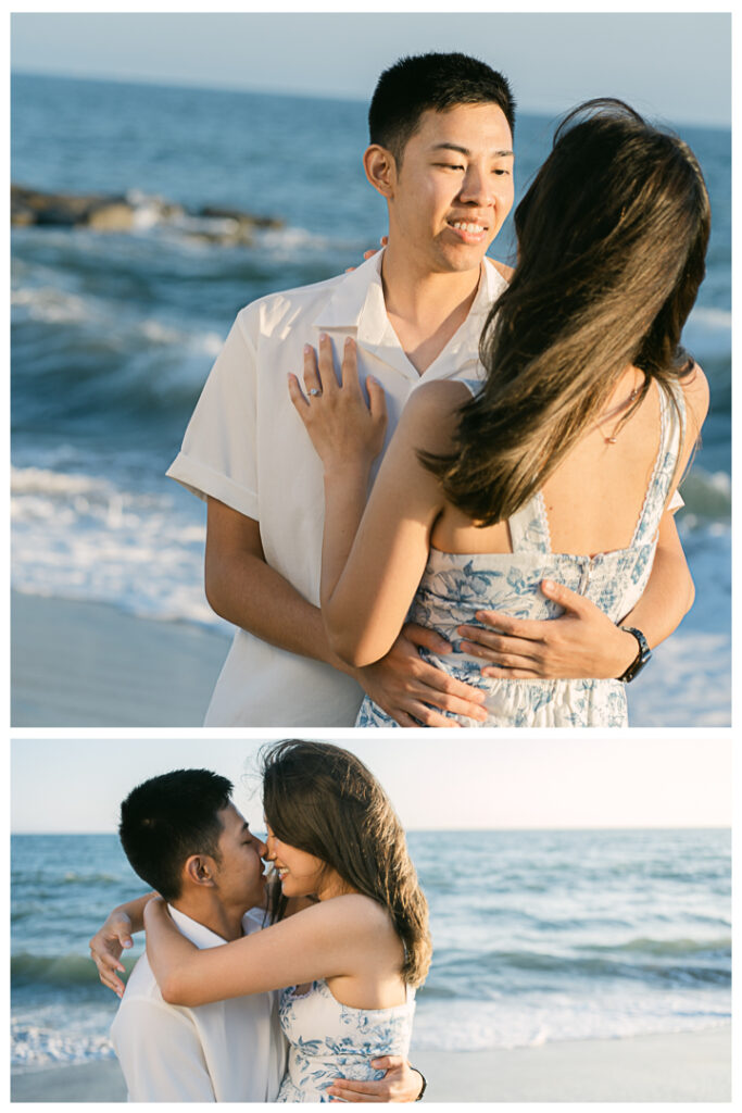 Will Rogers State Beach Surprise Proposal and Engagement | Flora & Alvin