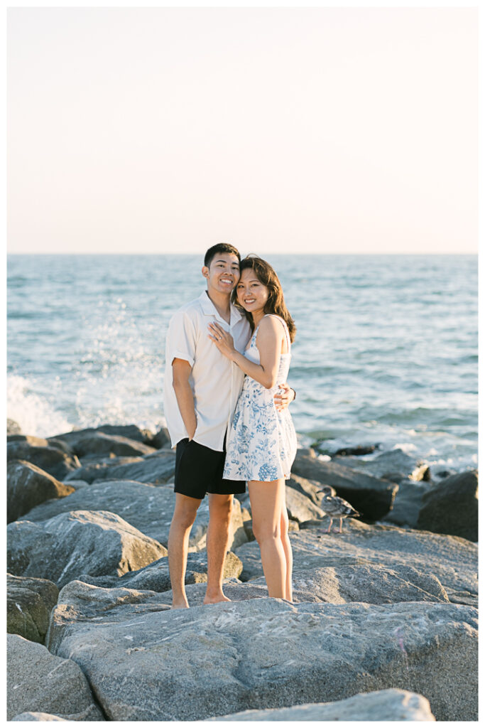 Will Rogers State Beach Surprise Proposal and Engagement | Flora & Alvin