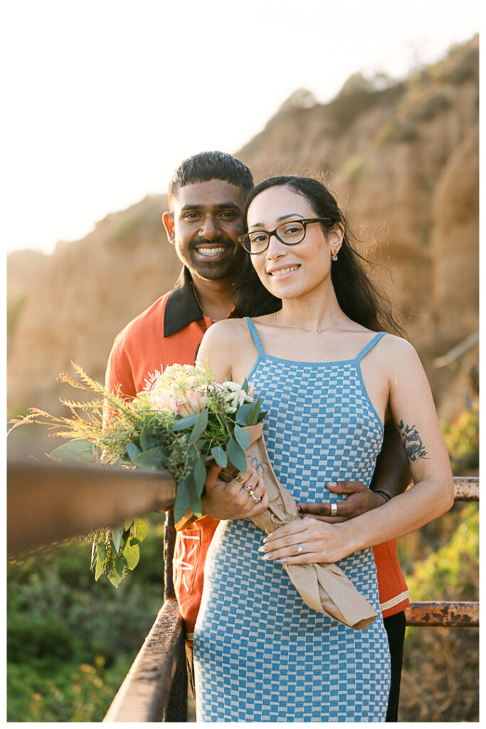 El Matador Beach Surprise Proposal and Engagement | Natalie & Anil