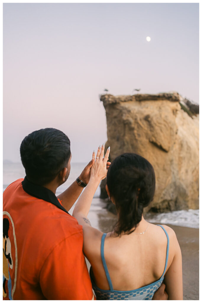 El Matador Beach Surprise Proposal and Engagement | Natalie & Anil