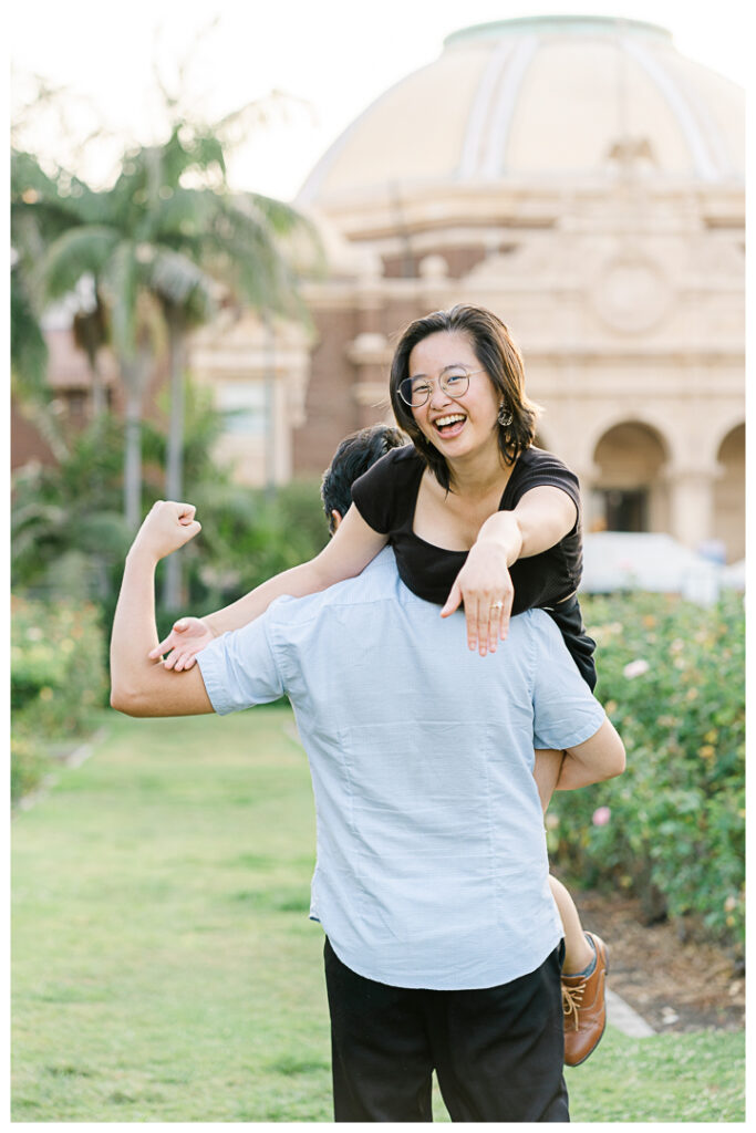 Exposition Park Rose Garden Surprise Proposal & Engagement | Muse & Bo