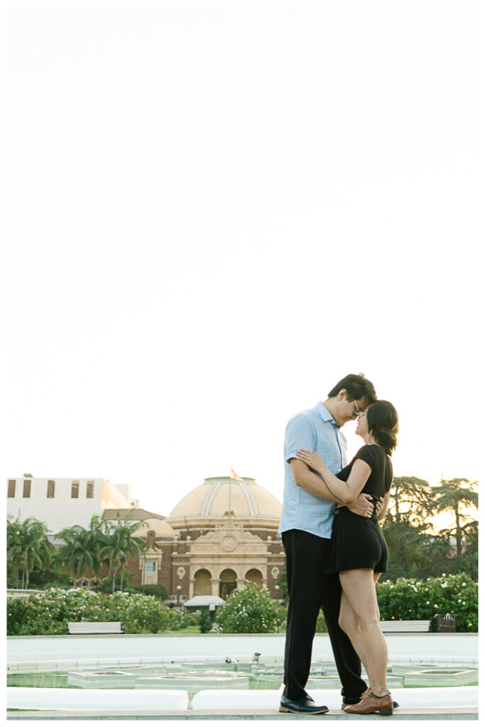 Exposition Park Rose Garden Surprise Proposal & Engagement | Muse & Bo