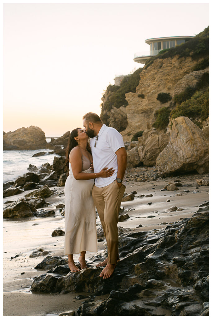 Little Corona Del Mar Beach Surprise Proposal and Engagement | Janki & Sagar