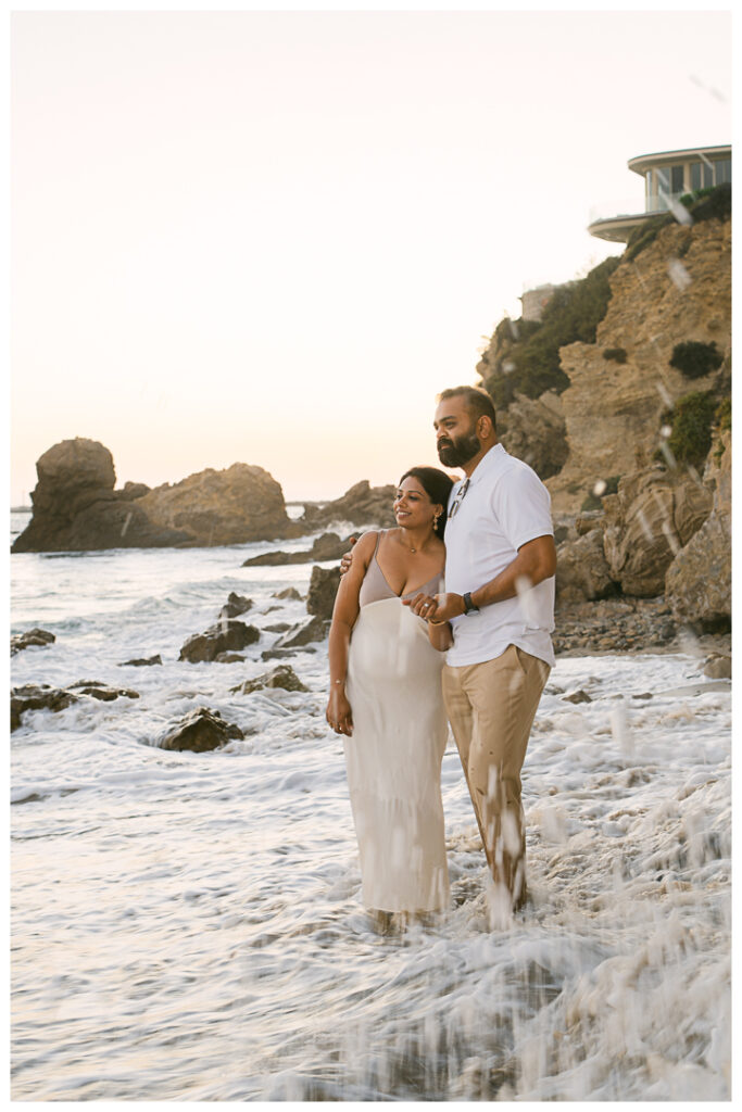 Little Corona Del Mar Beach Surprise Proposal and Engagement | Janki & Sagar