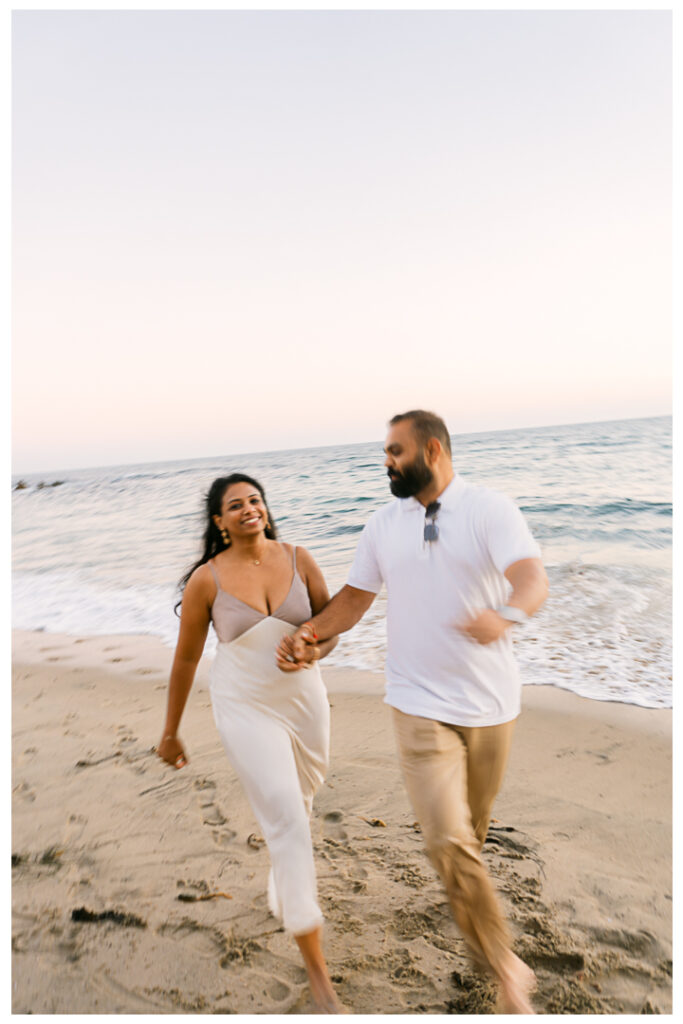 Little Corona Del Mar Beach Surprise Proposal and Engagement | Janki & Sagar