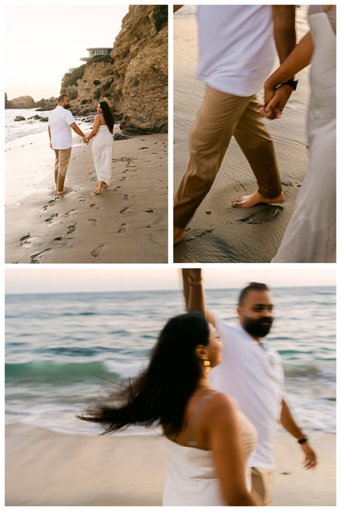 Little Corona Del Mar Beach Surprise Proposal and Engagement | Janki & Sagar