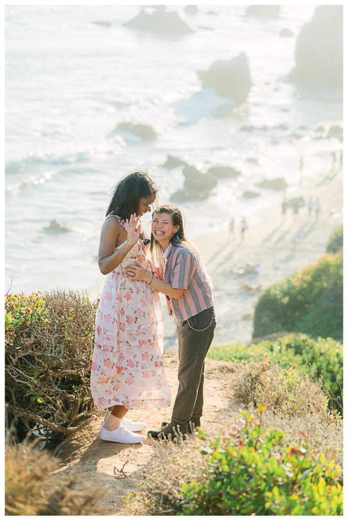 El Matador Beach in Malibu Surprise Proposal & Engagement | Uyen & Shani