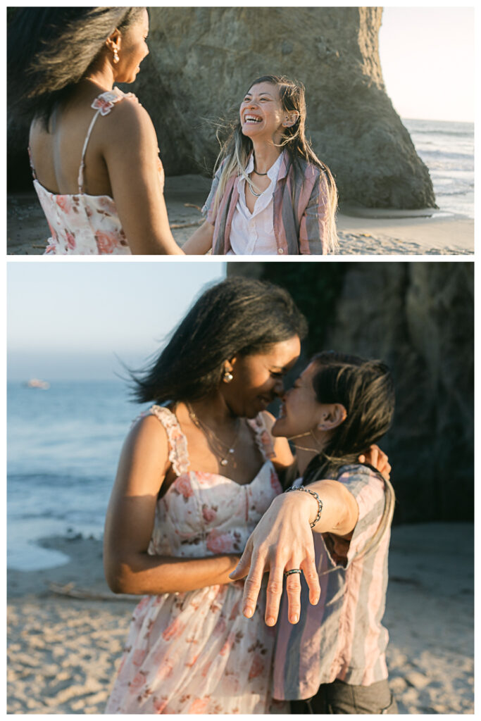 El Matador Beach in Malibu Surprise Proposal & Engagement | Uyen & Shani