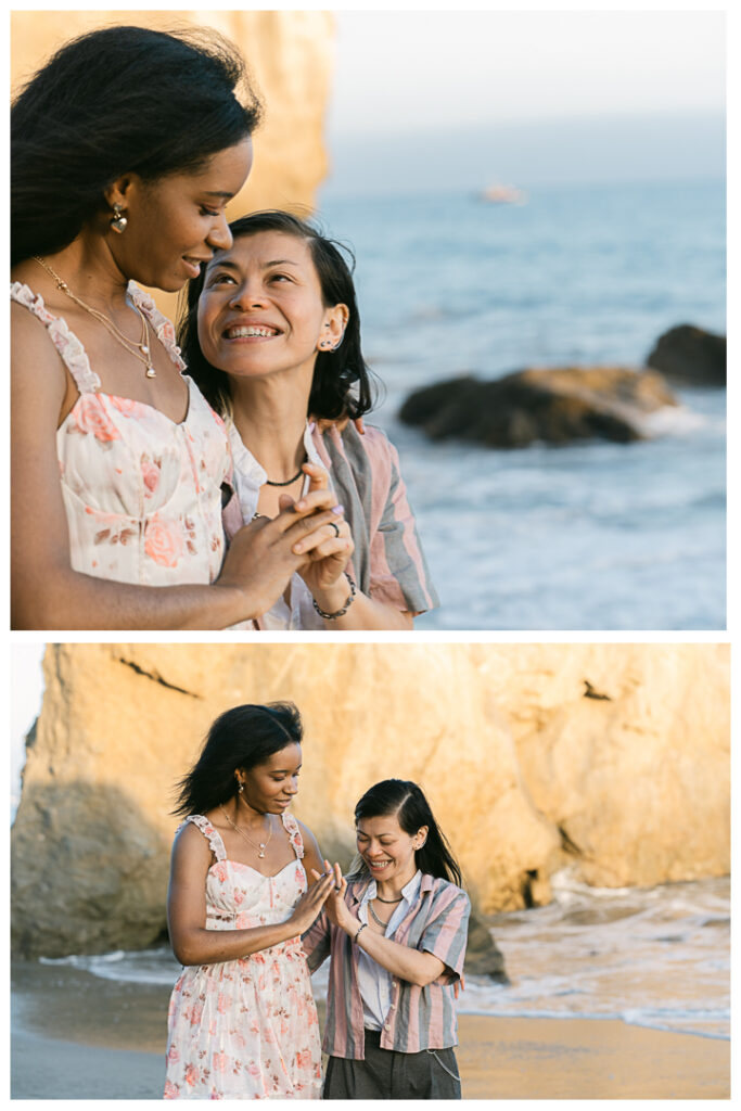 El Matador Beach in Malibu Surprise Proposal & Engagement | Uyen & Shani