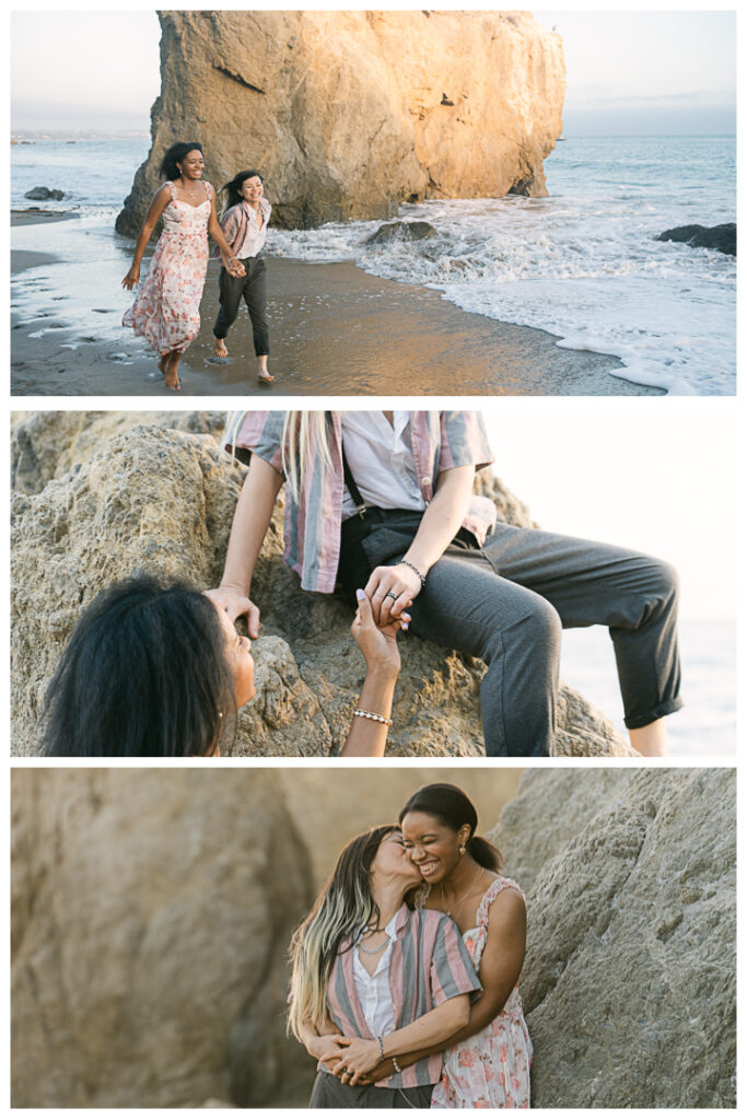 El Matador Beach in Malibu Surprise Proposal & Engagement | Uyen & Shani