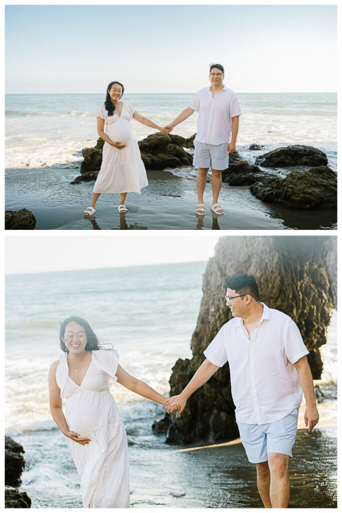 El Matador Beach in Malibu Maternity Photo Session | Linda & Chen