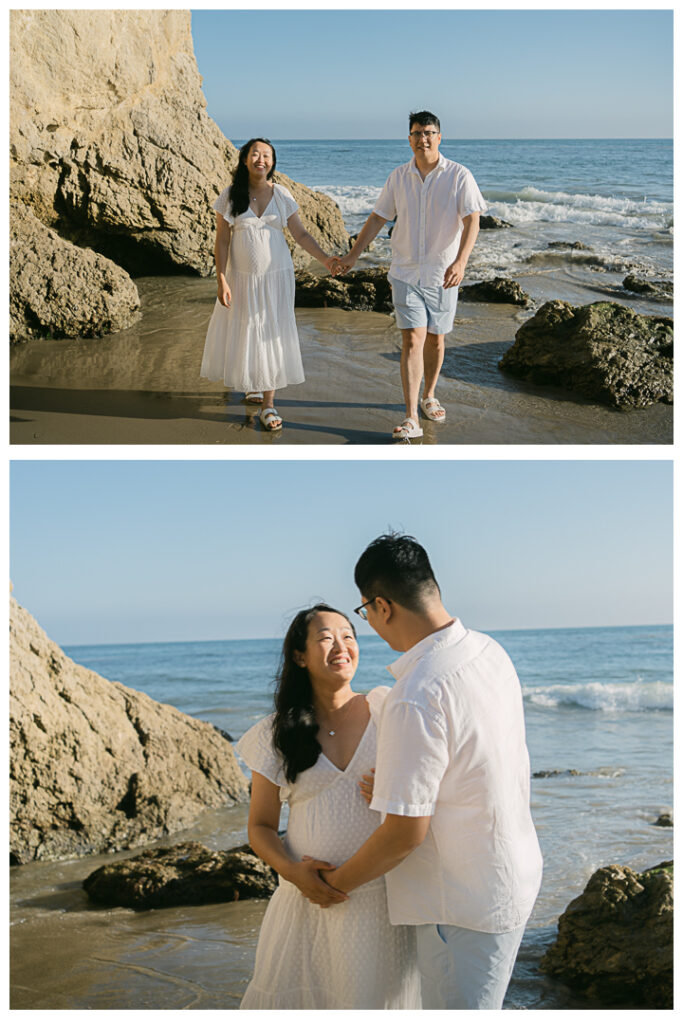 El Matador Beach in Malibu Maternity Photo Session | Linda & Chen