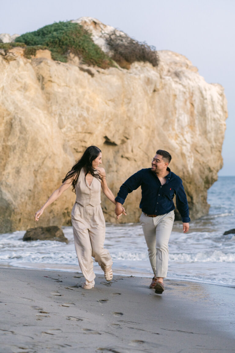 El Matador Beach Surprise Proposal & Engagement | Vanessa & Anthony