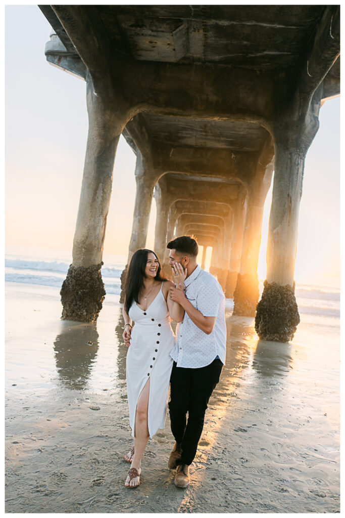 Manhattan Beach Pier Engagement Photos | Anna & Armando