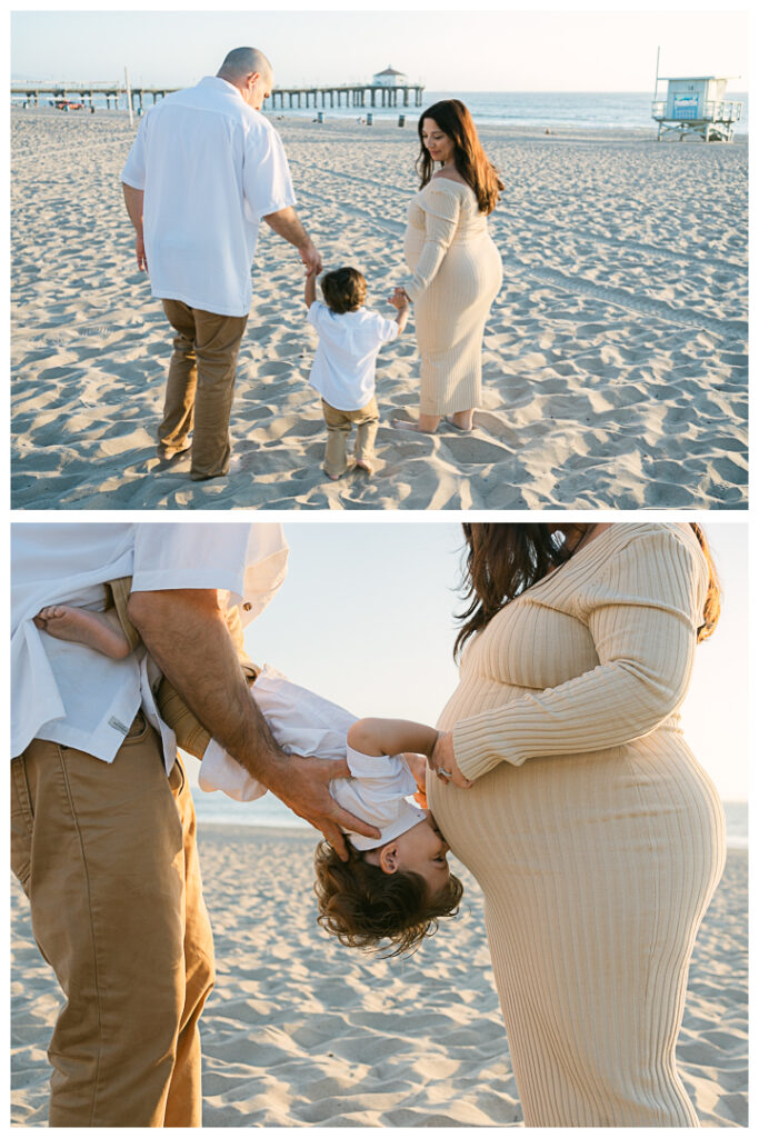 Manhattan Beach Maternity Family Photos | The Gerwen Family