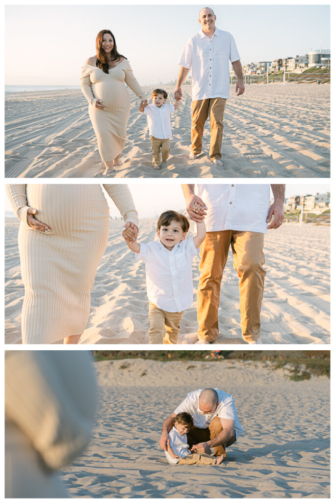 Manhattan Beach Maternity Family Photos | The Gerwen Family