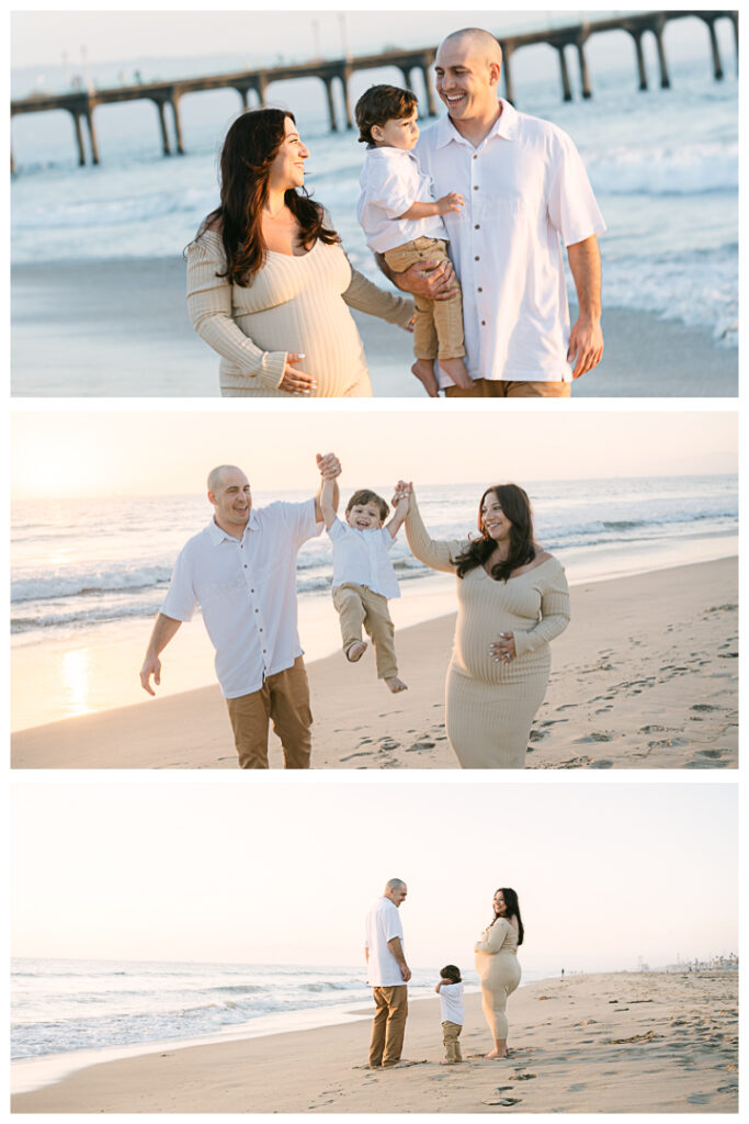 Manhattan Beach Maternity Family Photos | The Gerwen Family