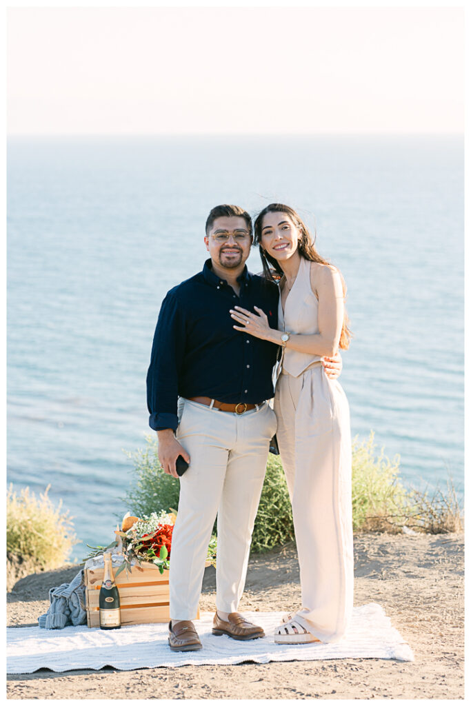 El Matador Beach Surprise Proposal & Engagement | Vanessa & Anthony