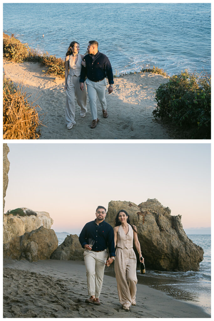 El Matador Beach Surprise Proposal & Engagement | Vanessa & Anthony