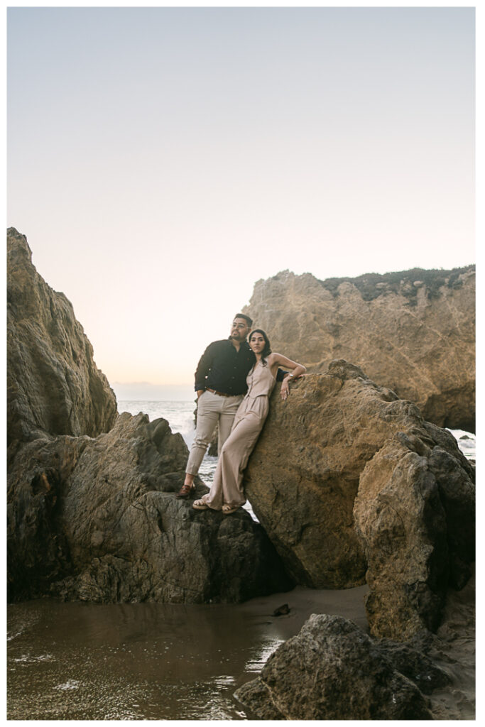 El Matador Beach Surprise Proposal & Engagement | Vanessa & Anthony