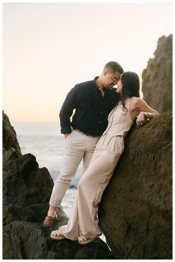 El Matador Beach Surprise Proposal & Engagement | Vanessa & Anthony