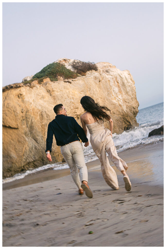 El Matador Beach Surprise Proposal & Engagement | Vanessa & Anthony