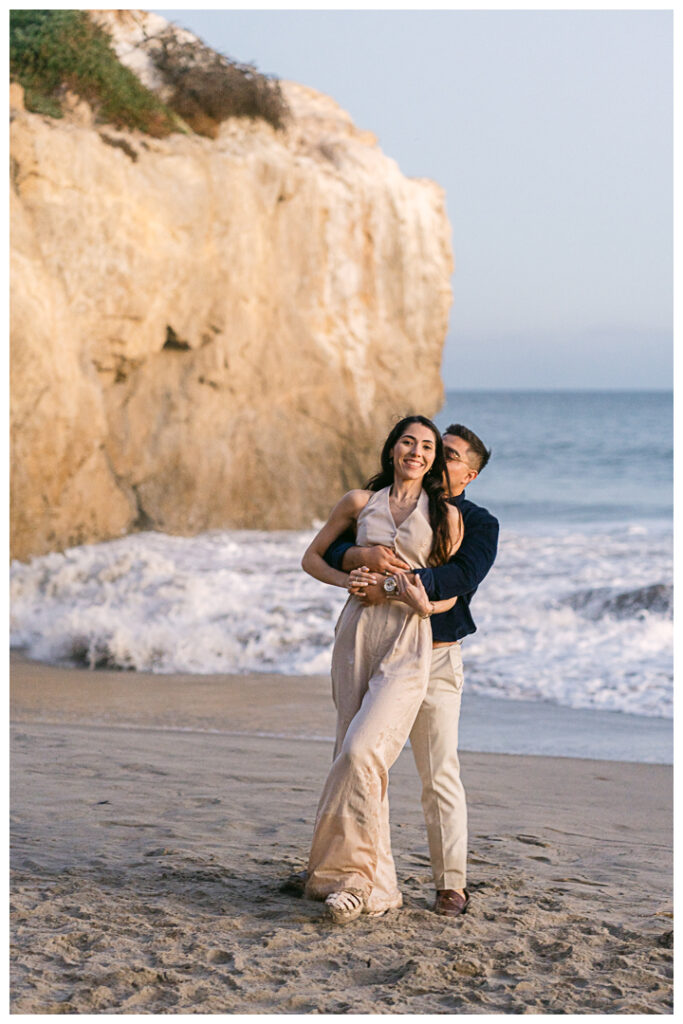 El Matador Beach Surprise Proposal & Engagement | Vanessa & Anthony