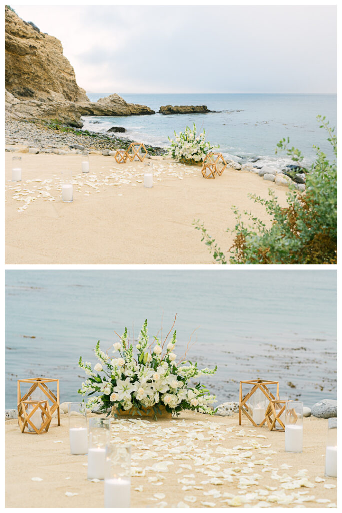 Terranea Resort and Beach Surprise Proposal and Engagement in Palos Verdes | Hibba & Ali